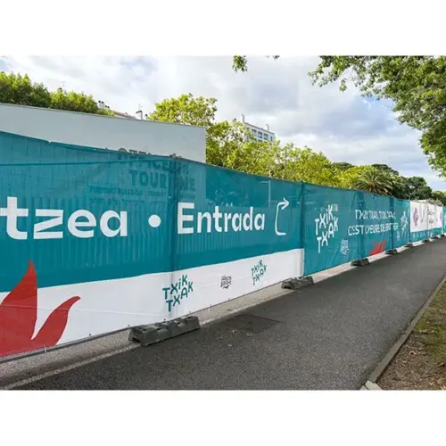 Bâche barrière micro perforé