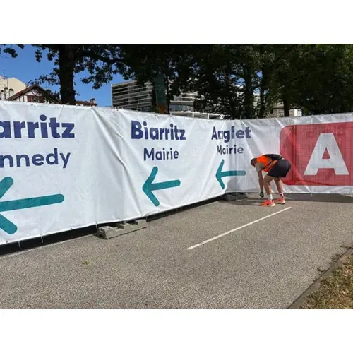 Bâche bus des fêtes de Bayonne