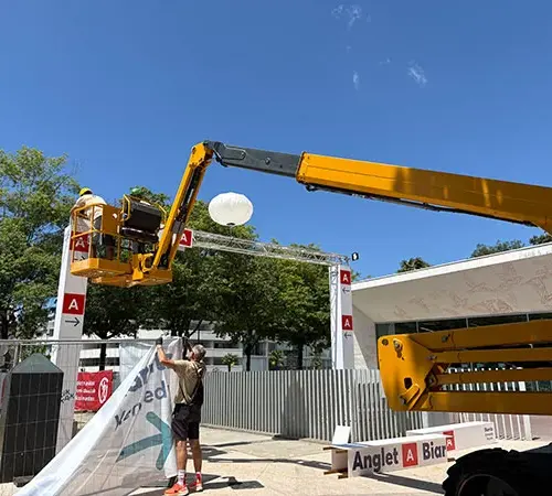 Montage arche Fête de Bayonne 2025