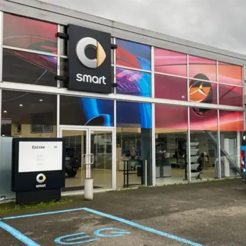 Adhésif vitrine Smart