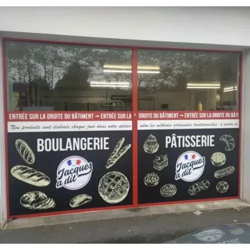 Adhésif vitrine boulangerie