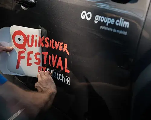 Adhésif Quiksilver festival X Groupe clim