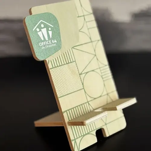 Support téléphone peuplier 5mm