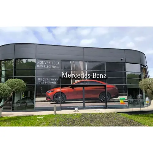 Vitrine Mercedes Anglet Adhésif Backlight