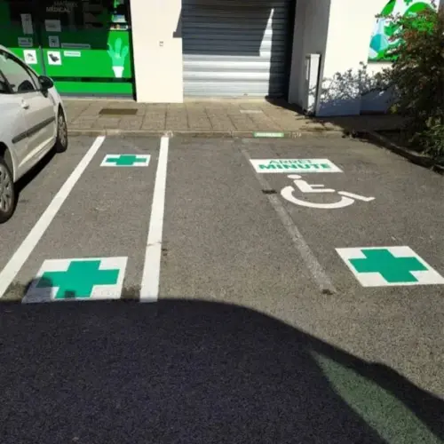 Marquage au sol pharmacie