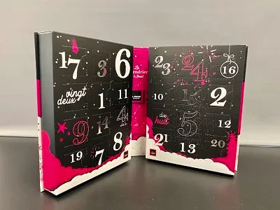 Calendrier de l'avant en carton