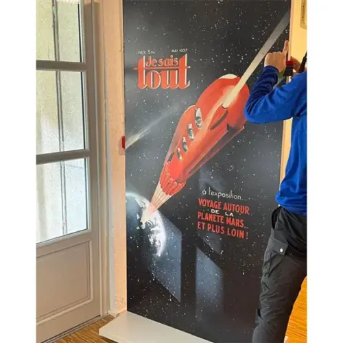 Pose expo Cap sur Mars