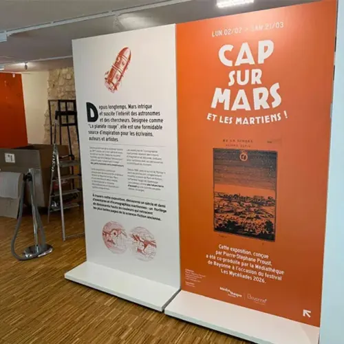 Pose expo Cap sur Mars