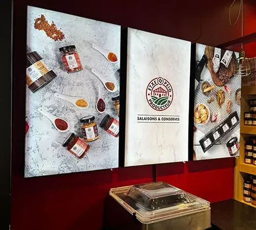 Toile cadre lumineux