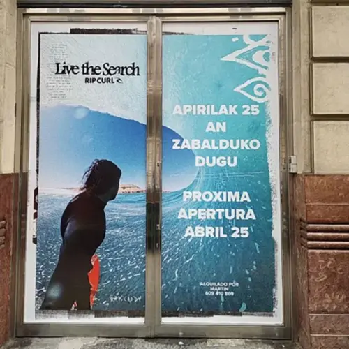 Adhésif vitrine RIP CURL Bilbao